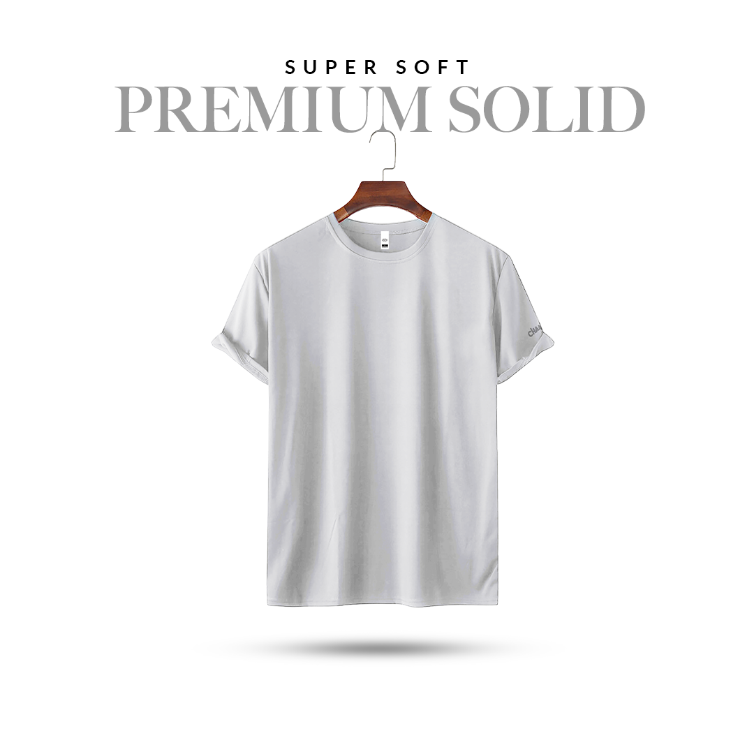 Premium Super Soft White - Solid T-Shirt