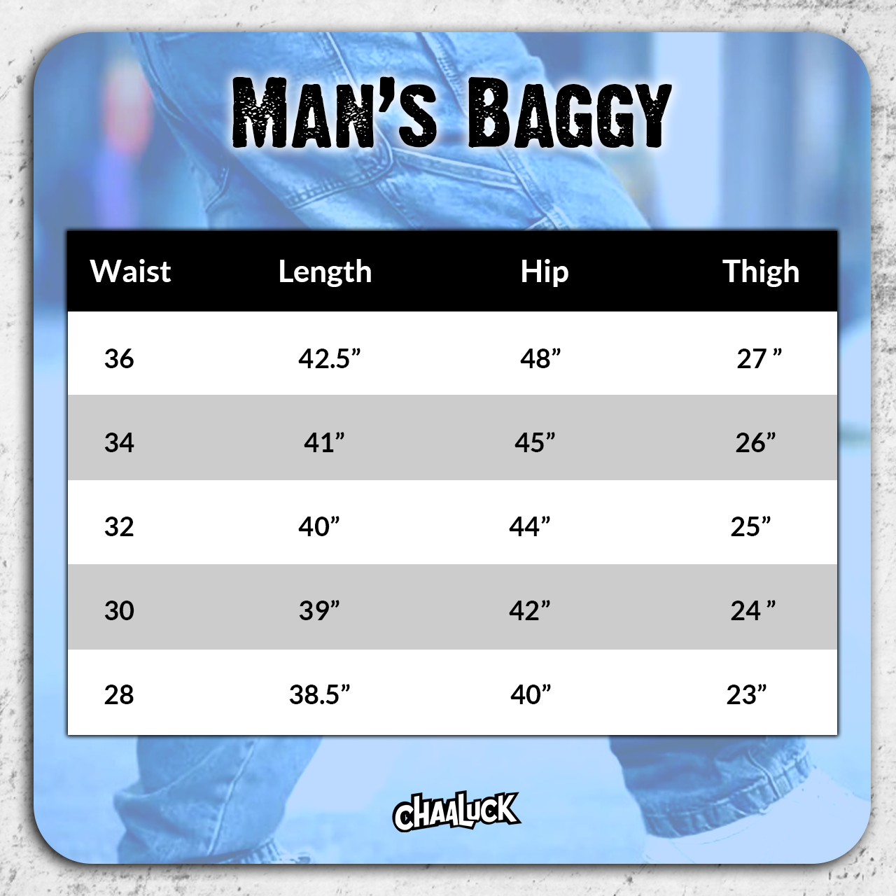 Men's Baggy Denim Jeans