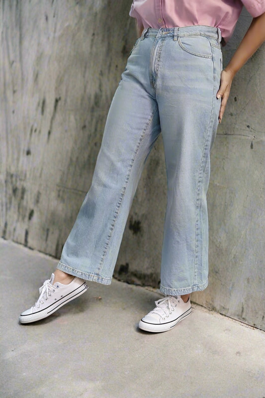 Women's High-Rise Super Wide Leg Denim Jeans